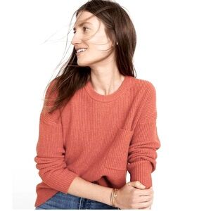 Madewell Thompson Pocket Pullover Sz medium